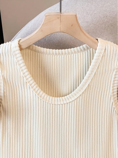 Damen Rippstrick Tanktop Elegant Basic Weste für Alltag und Büro