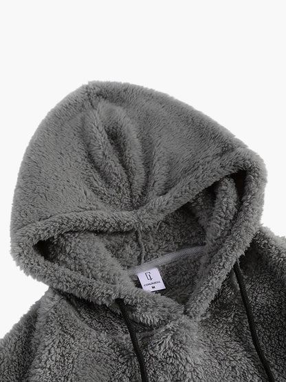 Men's Cozy Hooded Sweatshirt & Sweatpants Set – Comfortable Leisure Suit for Autumn and Winter
