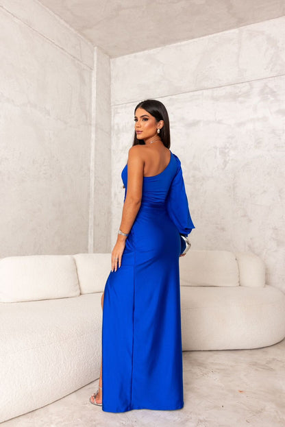 Women's One-Shoulder Evening Dress Elegant Asymmetrical Festive Gala