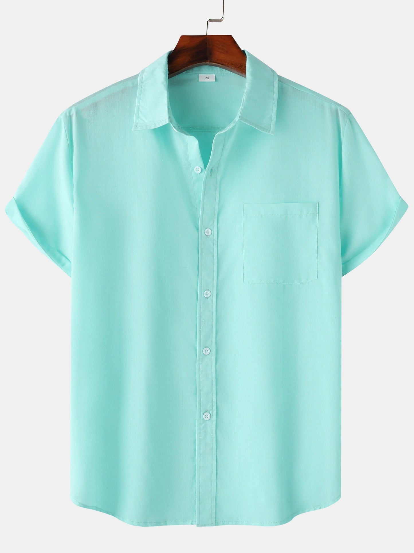 Men's Short-Sleeve Casual Shirt with Chest Pocket – Modern Summer Shirt for Everyday and Vacation