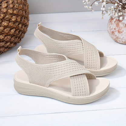 Damen Slingback Sandalen mit Kreuzriemen – Bequeme Alltagssandalen für Freizeit und Stadt