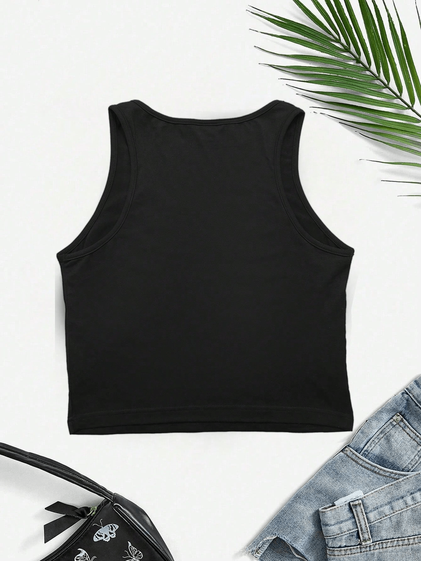 Women's Crop Tank Top with Print 'It's A Good Day To Dance' – Casual Dance and Leisure Shirt