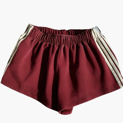 Women's Sport Shorts with Stripes – Casual Running Shorts for Leisure and Fitness