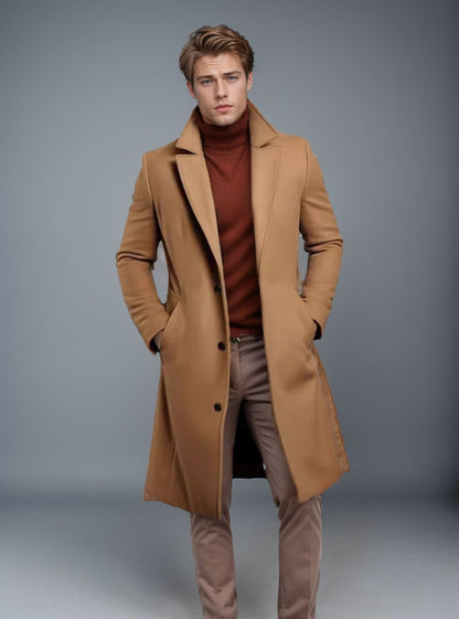 Barry – Men's coat in mid-length