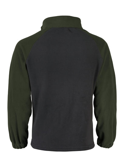 Men's half-zip pullover with fleece look and raglan sleeves