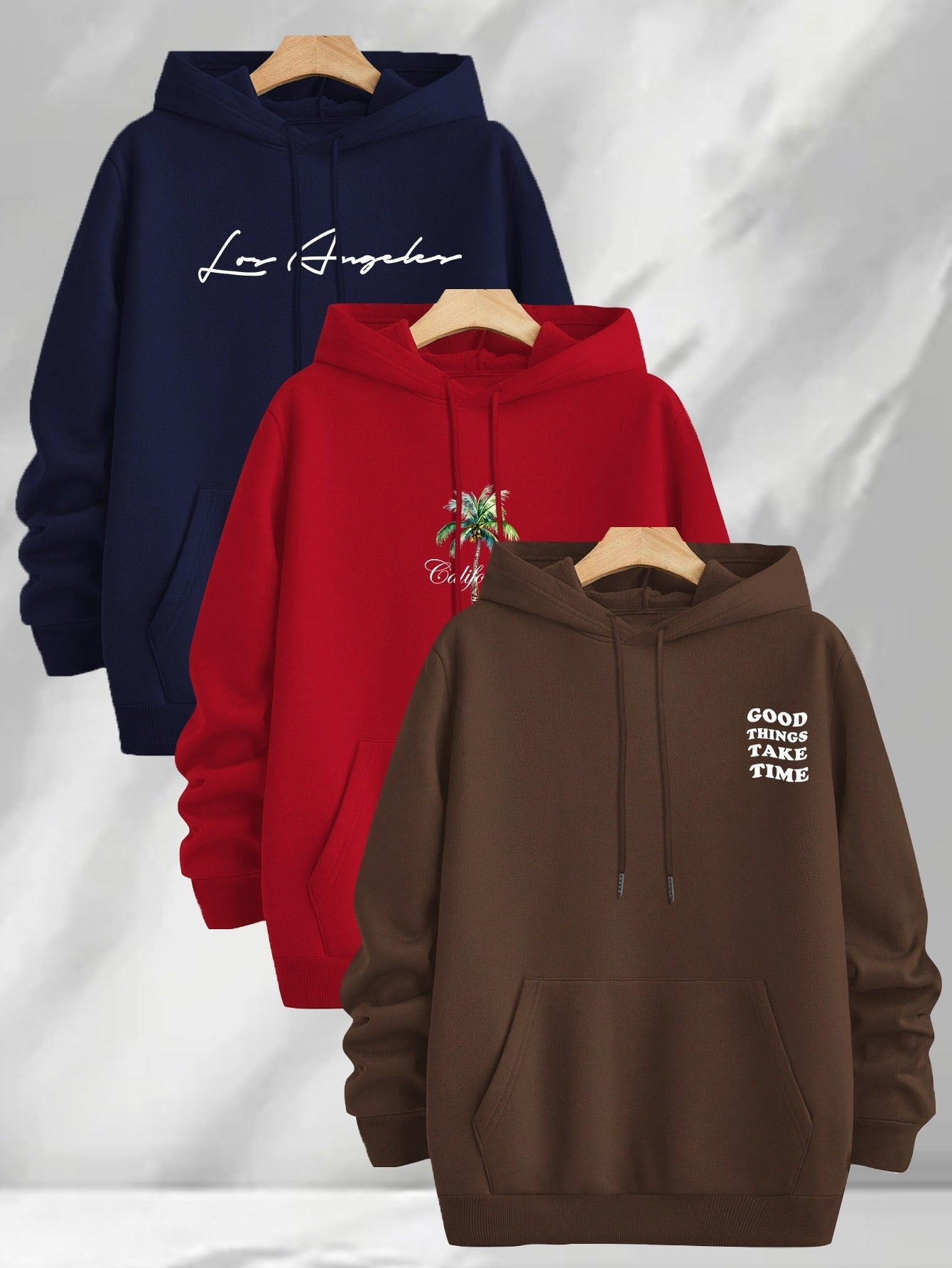 Hooded sweatshirt with graphic print, men’s/unisex