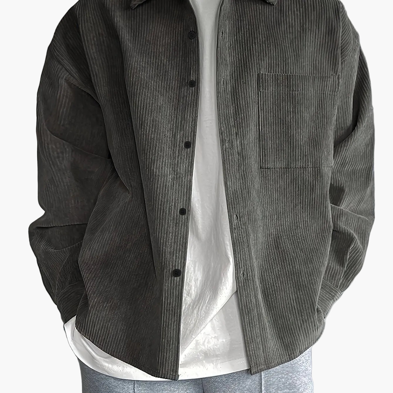 Men's Oversize Casual Jacket – Modern Urban Style for Everyday and Leisure