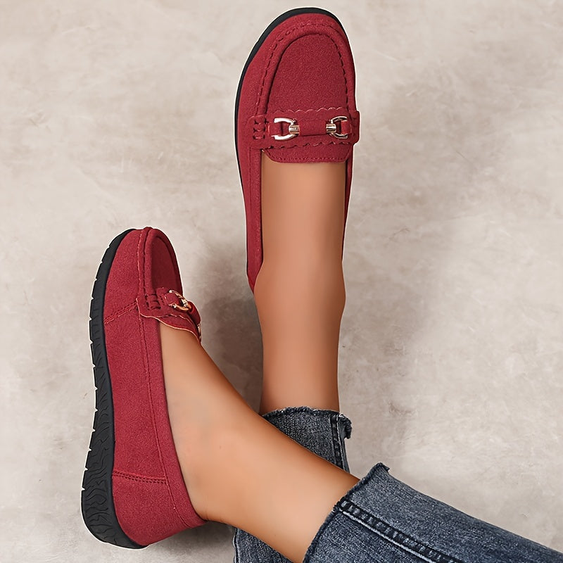 Women's Slip-On Moccasins Comfortable Casual Elegant Loafer Shoes