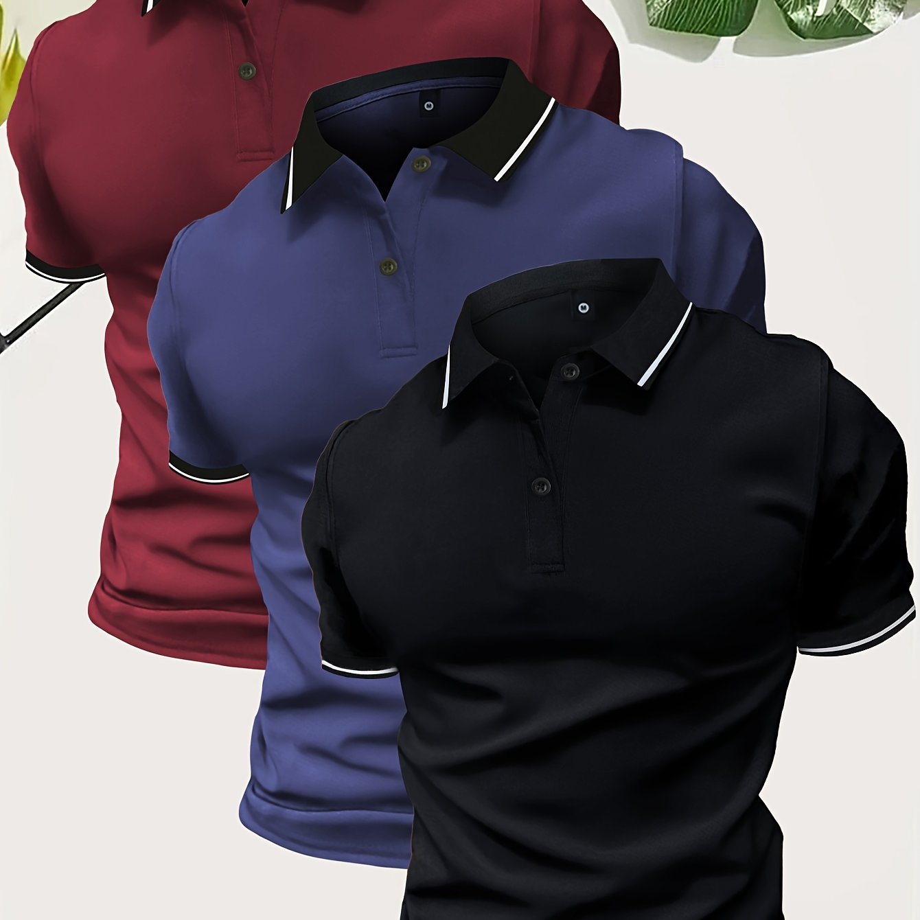 Men's Modern Casual Polo Shirt for Everyday and Leisure