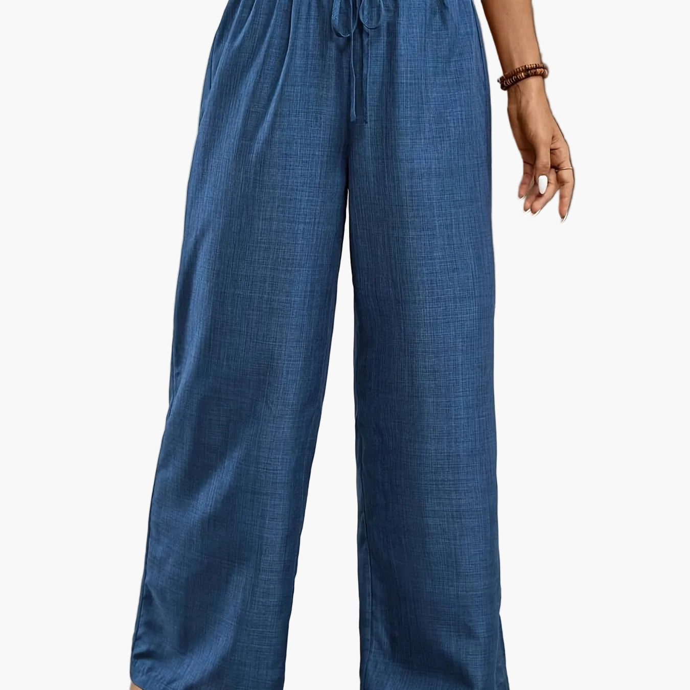Women's Wide Elegant Pants with Elastic Waistband – Perfect for Everyday and Leisure