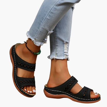 Damen Komfort-Sandalen mit orthopädischem Fußbett und verstellbarem Riemen – Modische Freizeitsandalen für Alltag und Reisen
