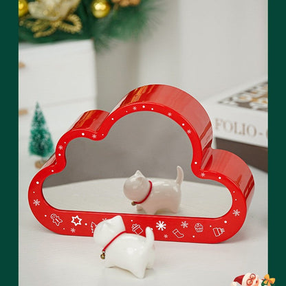 Children's Christmas Decoration Kit with LED Light – Magical Building Blocks Toy with Mirror for Festive Decoration
