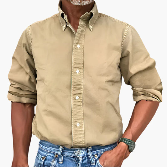 Men's Casual Shirt Classic Long Sleeve – Versatile Business & Casual Shirt