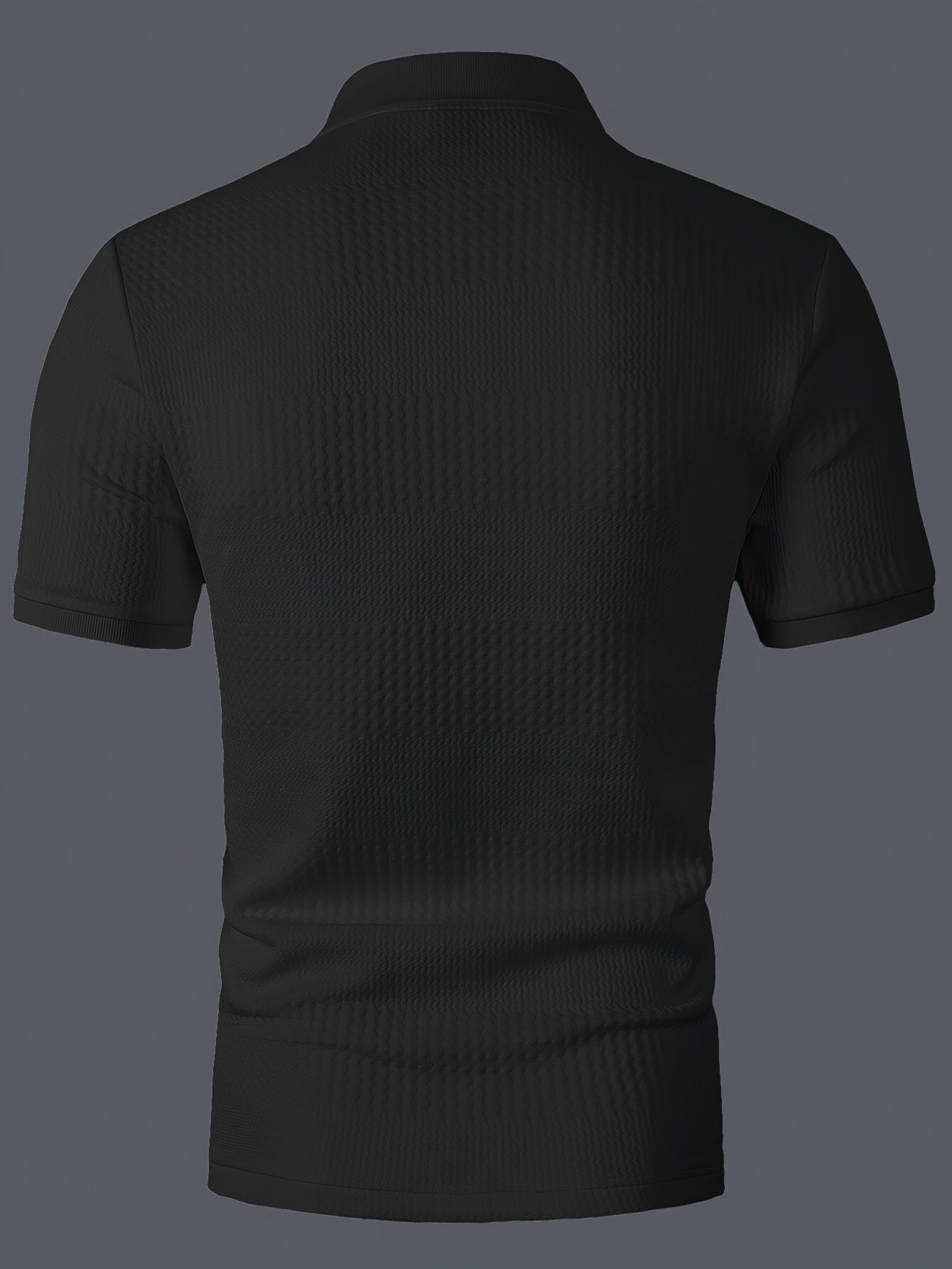 Herren Poloshirt Slim Fit mit Strukturmuster – Casual Sommerstyle
