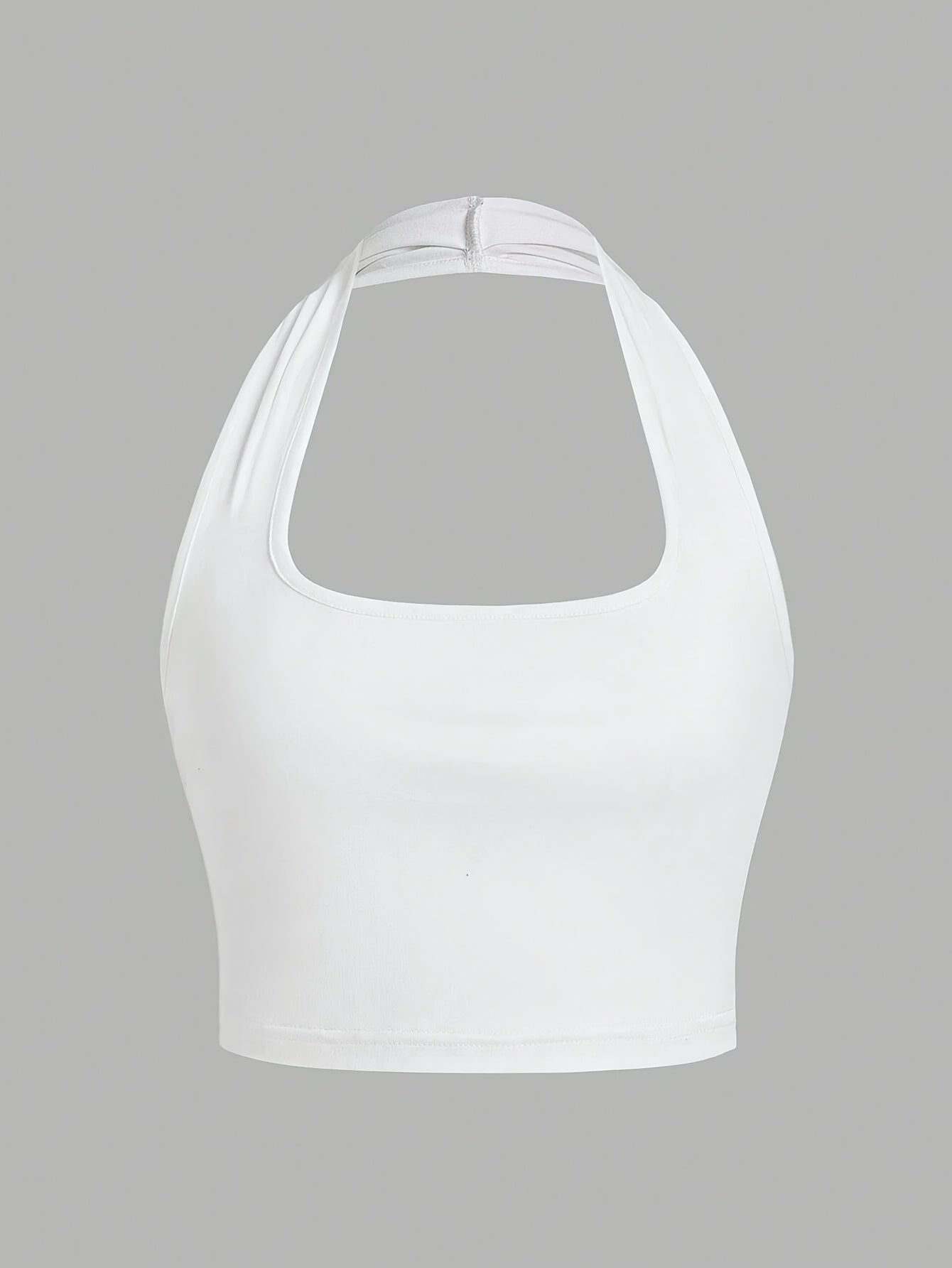 Women's Halterneck Crop Top – Backless, Summer, Casual Style