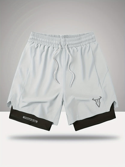 Herren Trainingsshorts Sport Fitness mit elastischem Bund und Kordelzug