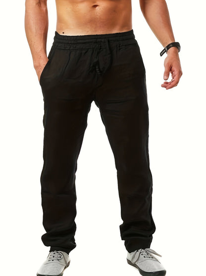 Men's casual pants with straight cut – summer style for everyday and vacation