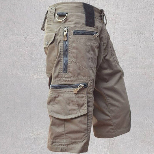 Herren Taktische Outdoor Cargo Shorts mit Reißverschlusstaschen – Wander- & Abenteuershorts