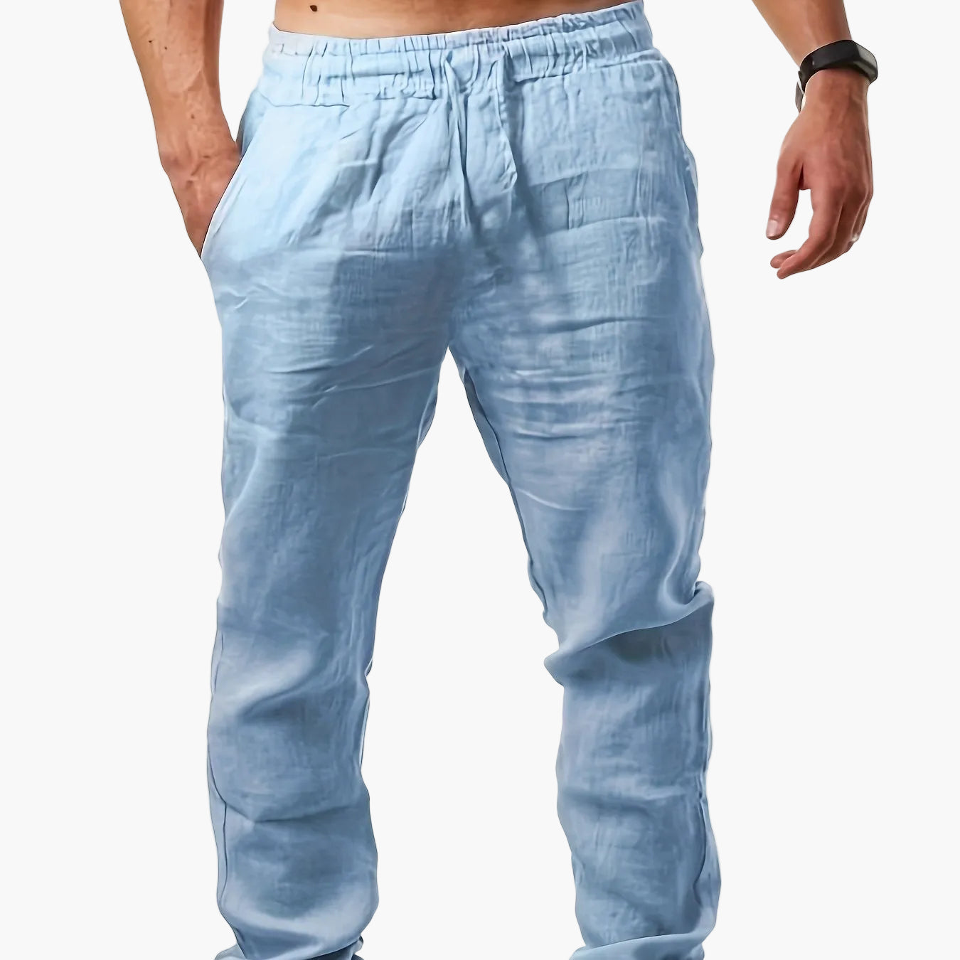 Men's casual pants with straight cut – summer style for everyday and vacation