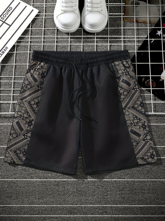 Men's streetwear shorts with graphic pattern and modern design – perfect for casual wear and urban style