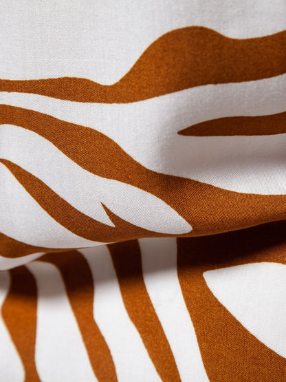 Herren Kurzarm Resort Hemd mit Zebra Muster – Modisches Statement für Freizeit und Urlaub