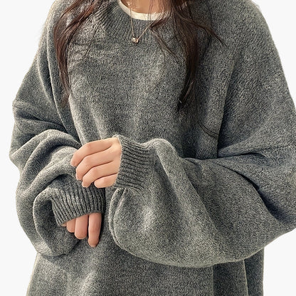 Damen Oversize Pullover Lässig Komfortable Freizeitmode