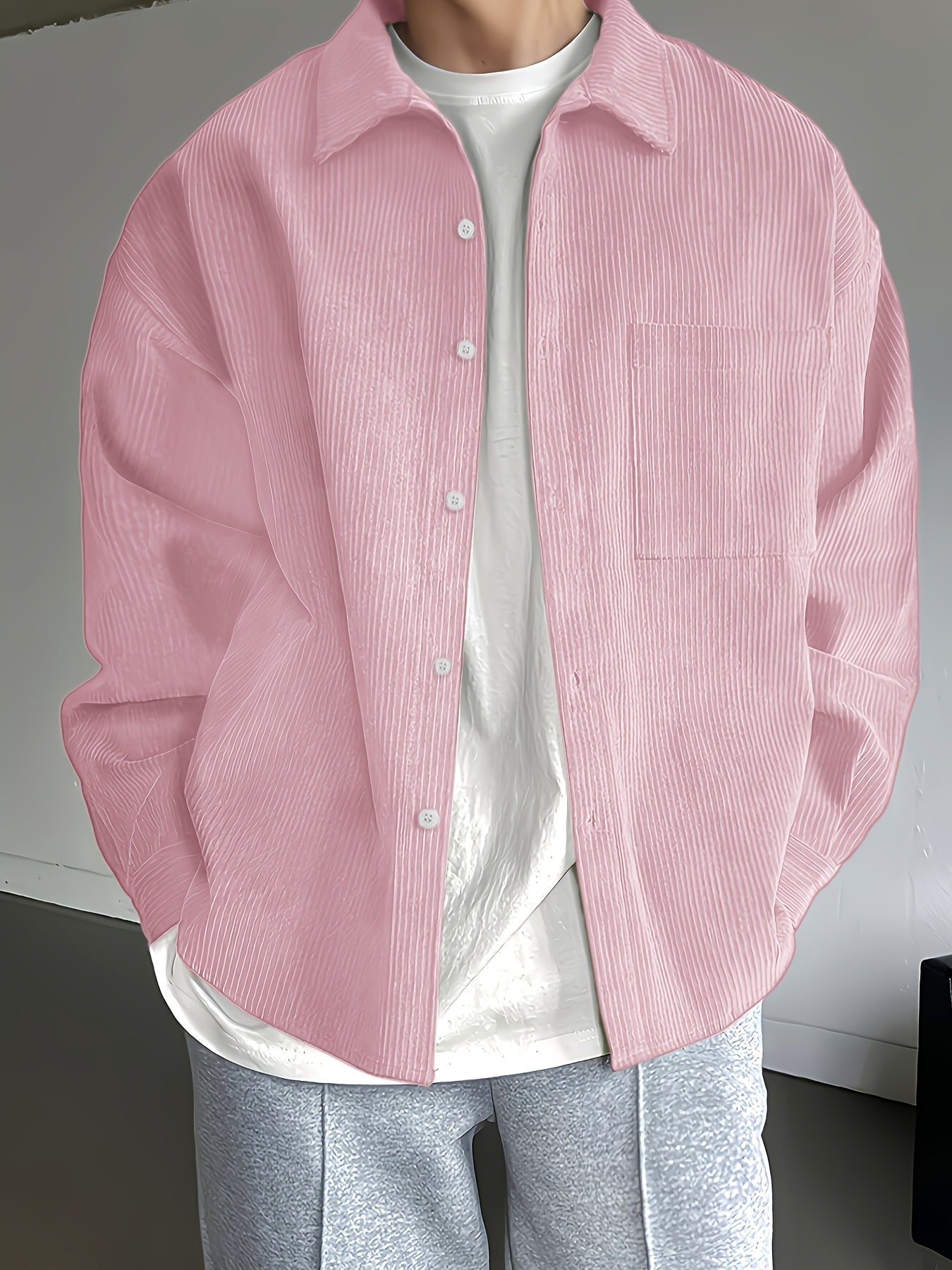 Men's Oversize Casual Jacket – Modern Urban Style for Everyday and Leisure
