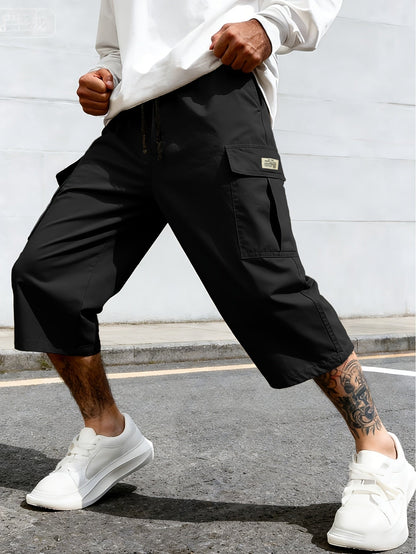 Herren Cargo Shorts Freizeit Knie-Länge mit Taschen – Lässige Streetwear für Alltag und Sport
