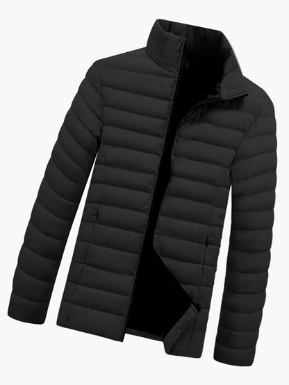 Men's Quilted Jacket Modern Casual with Zipper – Ideal for Everyday & Leisure