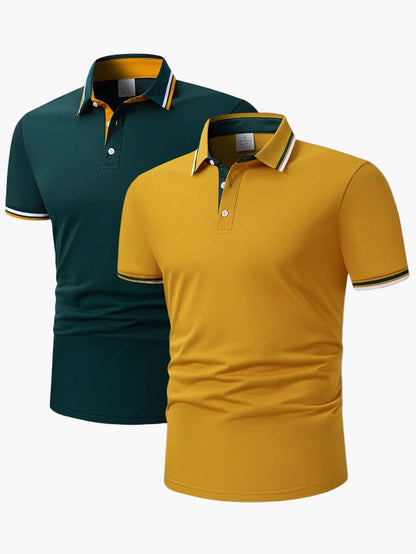 Herren Polo Shirt 2er Pack – Klassischer Casual Stil für Alltag und Freizeit