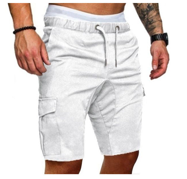 David – Enganliegende Elastische Herren-Cropped Shorts