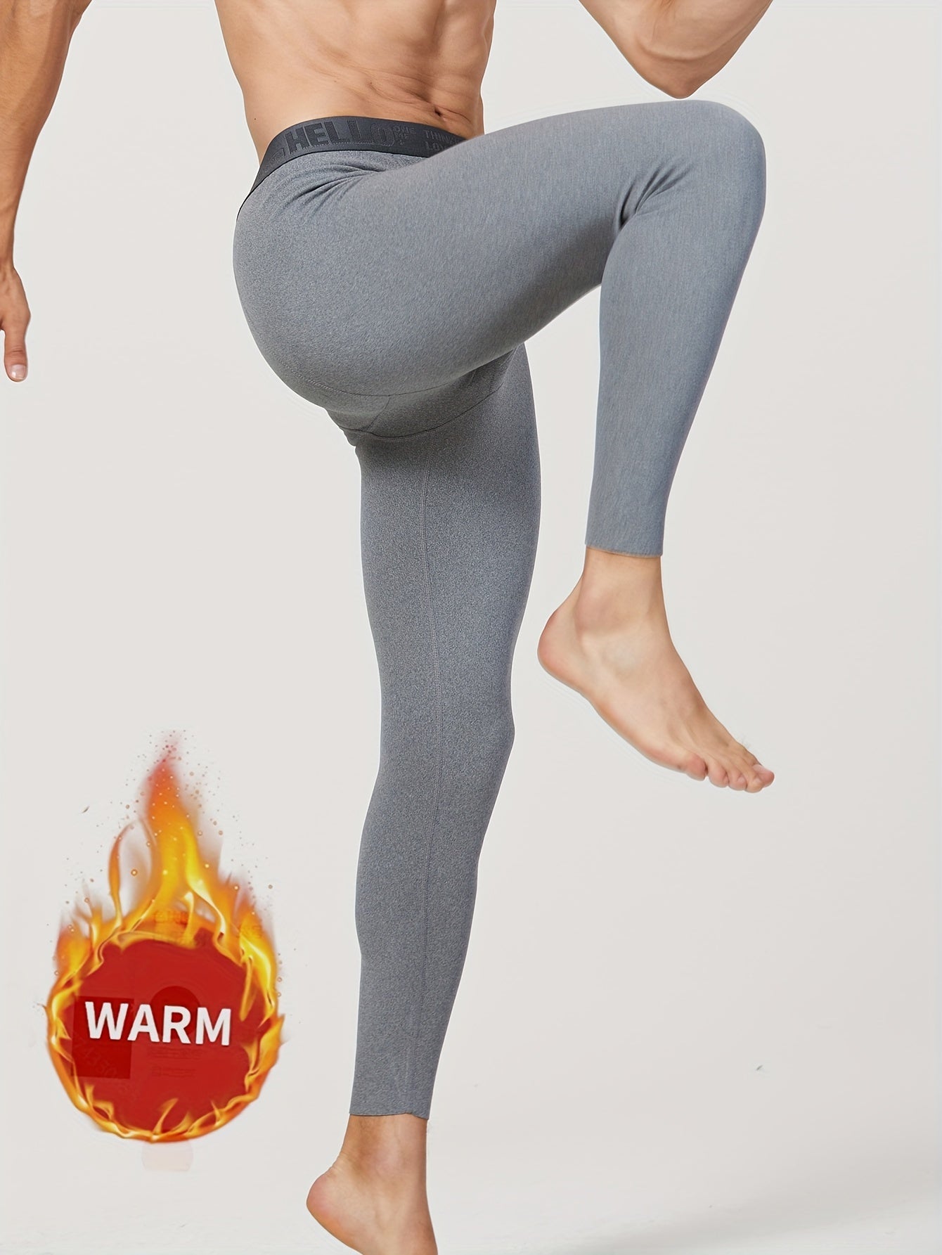 3-Pack Men’s Thermal Pants, Warm Long Underwear, Basic Men’s Leggings
