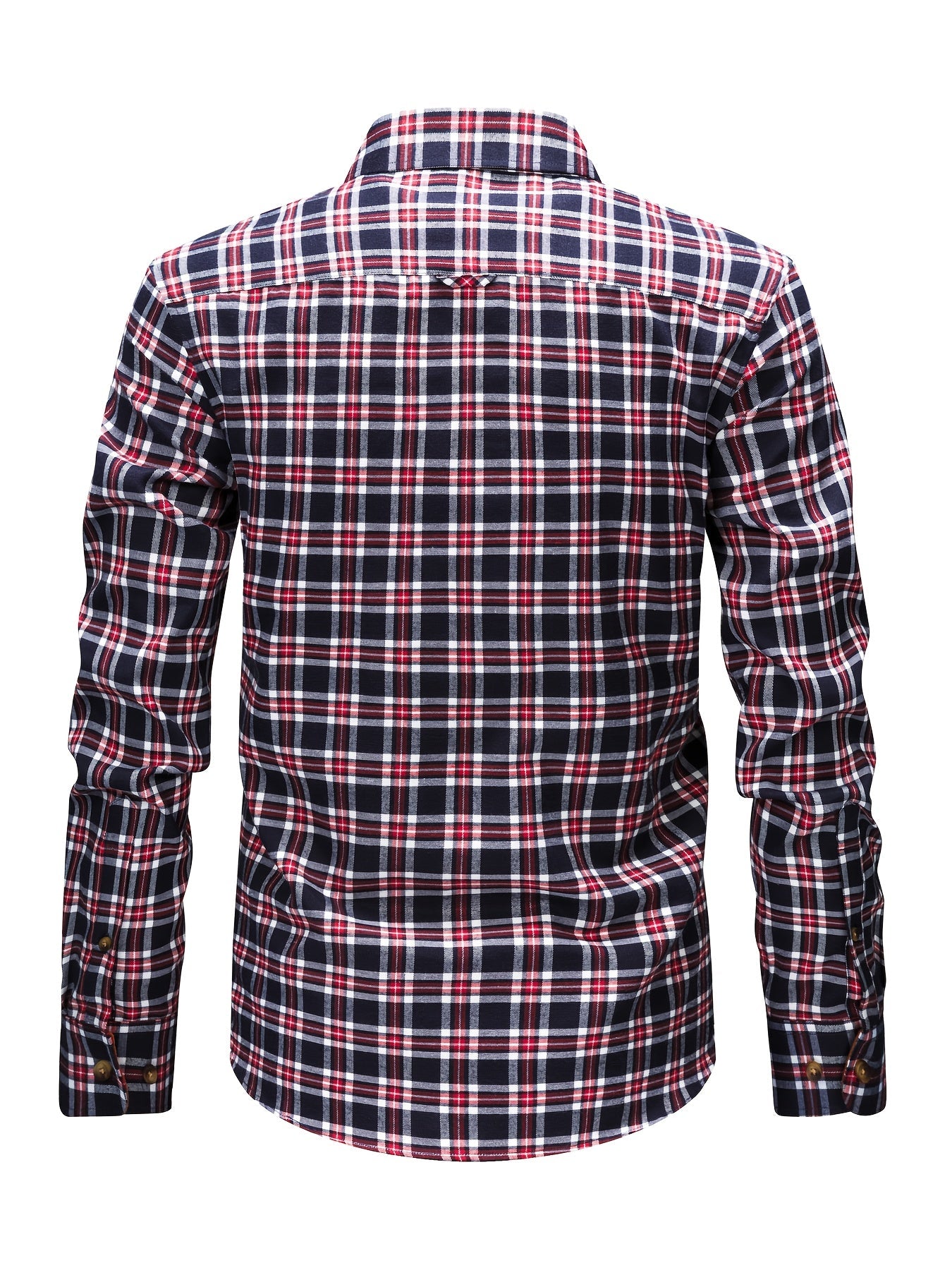 Herren Casual Karohemd – Modernes Freizeithemd mit Brusttasche und Kontrast-Details, Langarm, Regular Fit, Perfekt für Alltag & Wochenende
