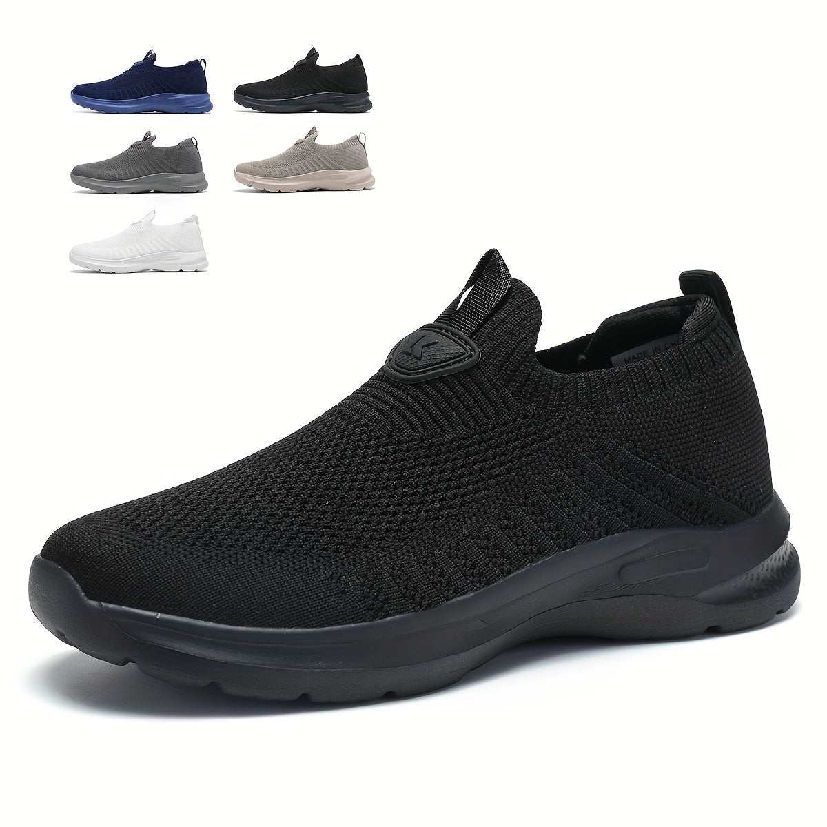 Men's Slip-On Sneakers – Sporty Casual Shoes with a Modern Look, Ideal for Everyday Wear and Training