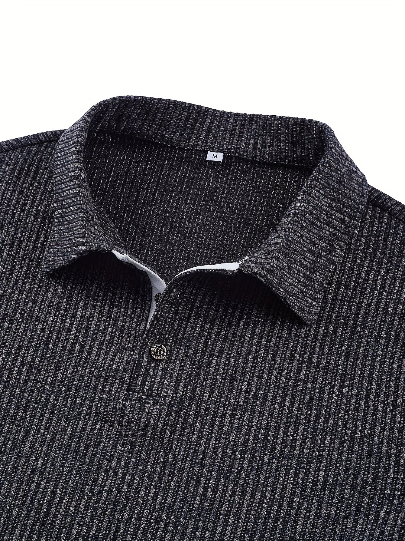 Men's Modern Fit Short Sleeve Polo Shirt – Textured Casual Classic for Office & Everyday Wear