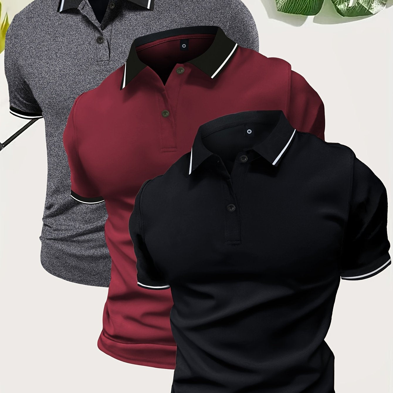 Men's Modern Casual Polo Shirt for Everyday and Leisure