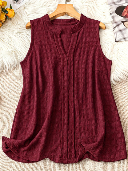 Damen Ärmellose Tunika mit V-Ausschnitt – Eleganter Freizeit-Look für jeden Tag