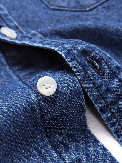 Men's casual style denim shirt for leisure and everyday wear