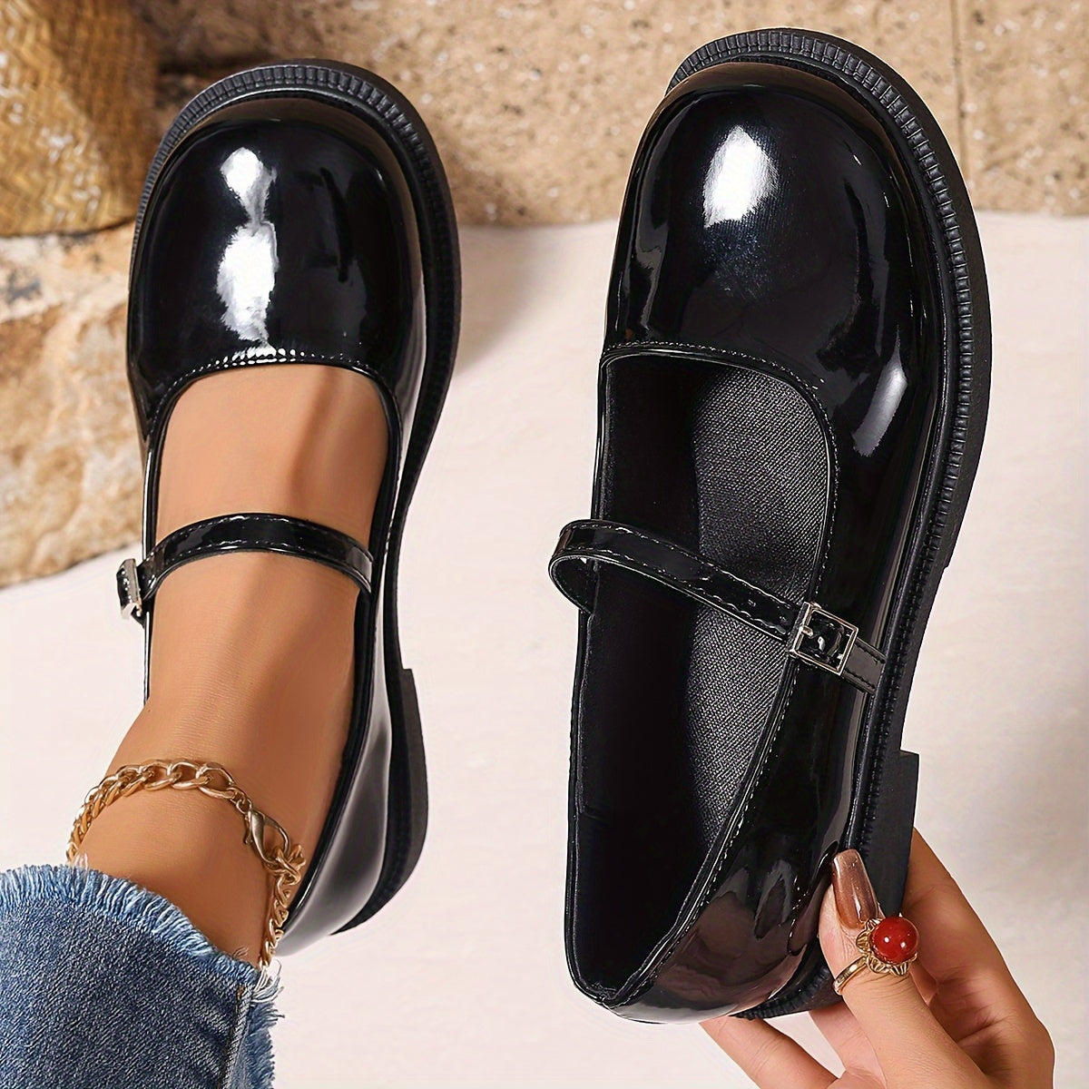 Women's Preppy Style Mary Jane Shoes for Everyday and Leisure