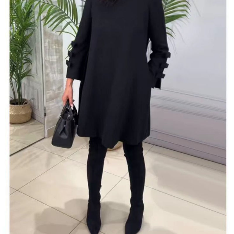 Rachael – Modischer Polyesterrock in Halb-Länge mit Dorf-Farben