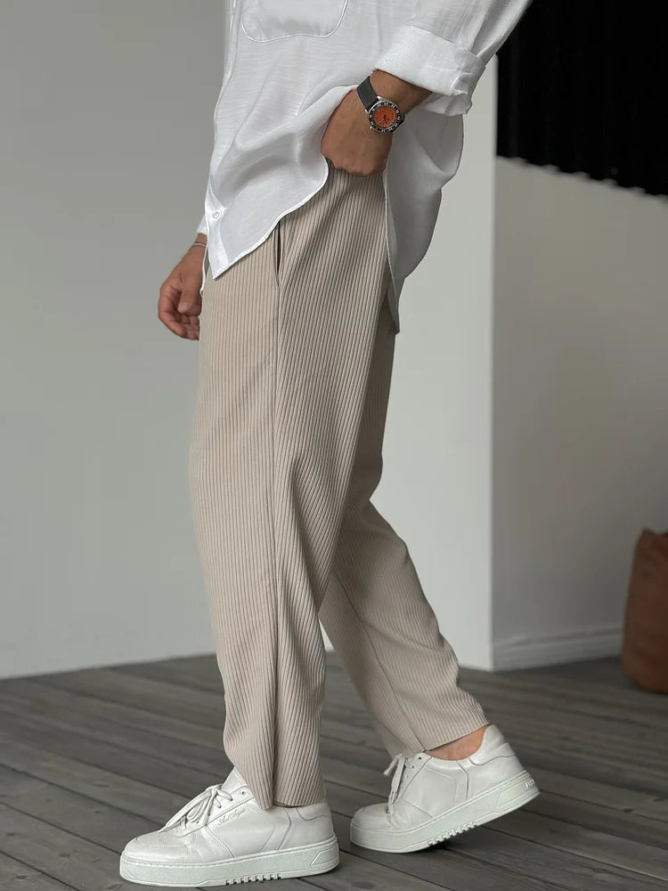 Men's Loose-Fitting Trousers – Modern Classic Wealth Style for Everyday and Work