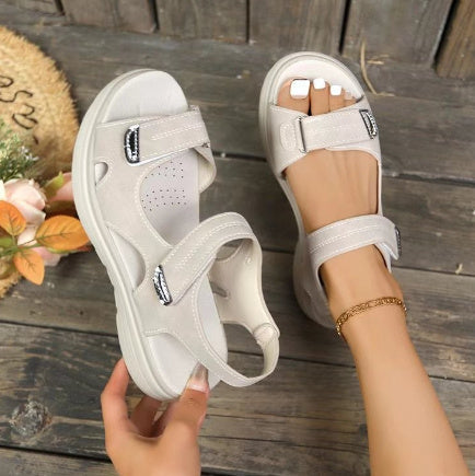 Amanda – Vintage Wedge Sandals in Plus Sizes