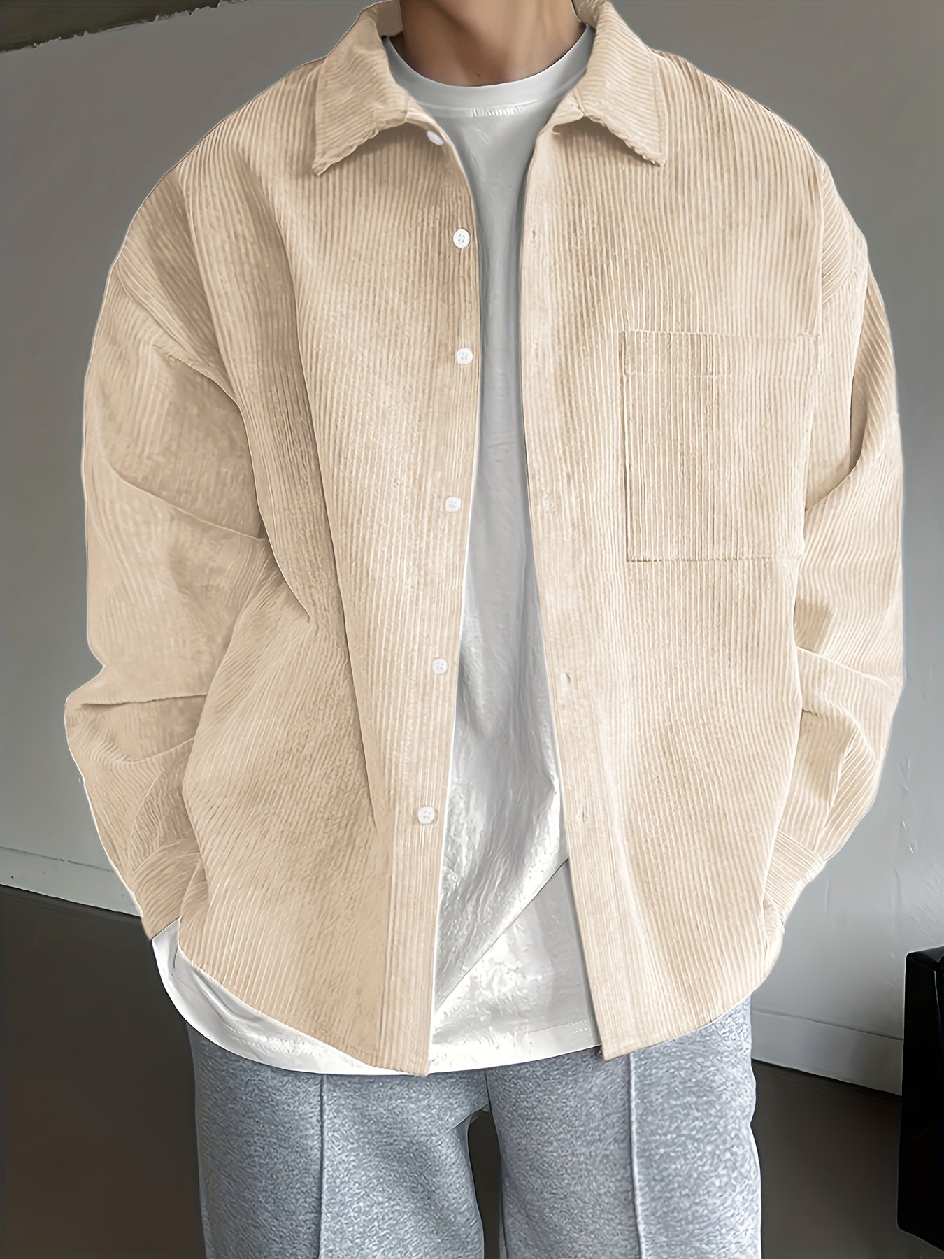 Men's Oversize Casual Jacket – Modern Urban Style for Everyday and Leisure