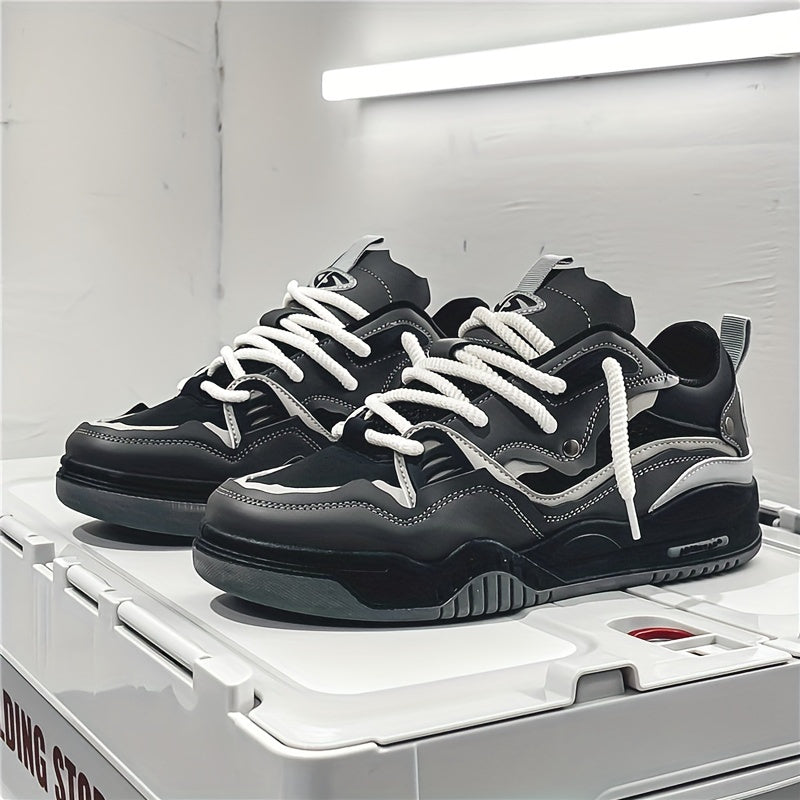 Men's Low Sneakers Streetwear Chunky Casual Shoes for Autumn and Sports