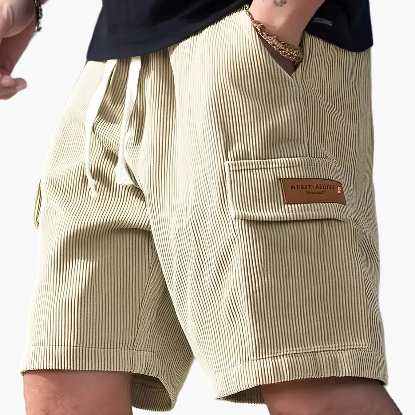 Men's Casual Shorts with Drawstring and Side Pocket – Modern Summer Bermudas for Everyday and Vacation