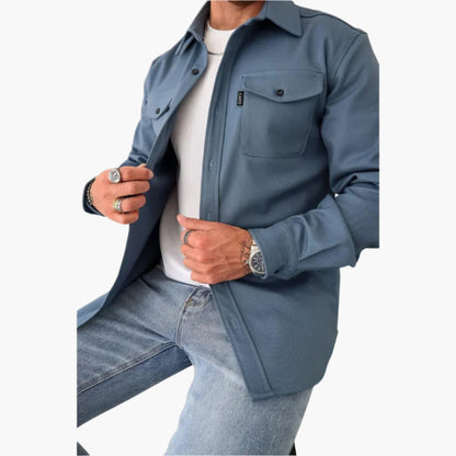 Herren Overshirt Jacke – Modernes Button-Through Design für Casual & Smart Looks