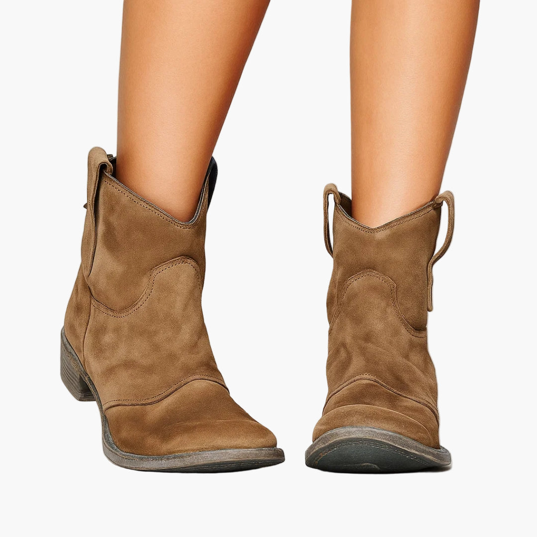 Women's ankle boots western style everyday fashionable comfortable