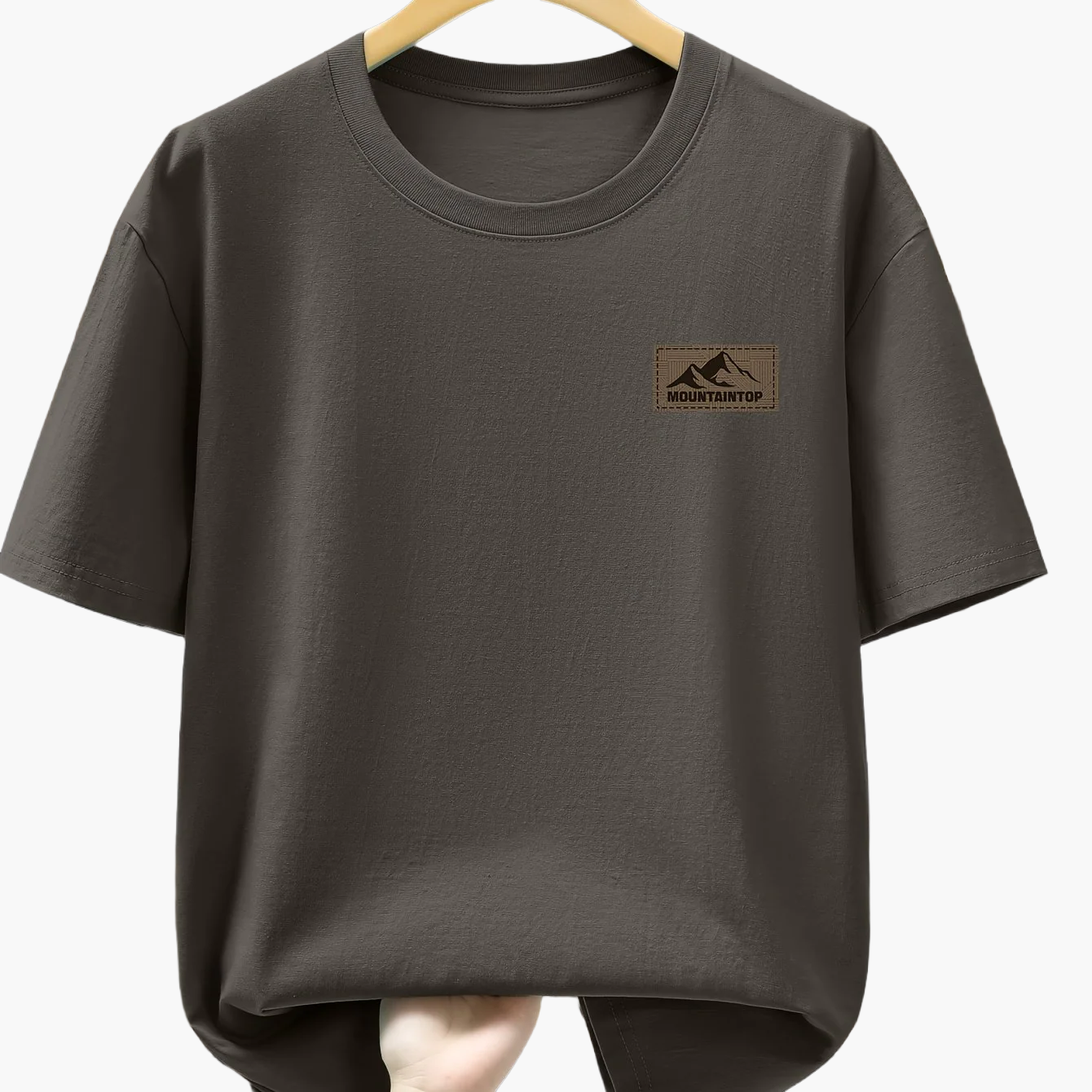 Men's T-Shirt with Mountain Logo – Casual Leisure Shirt for Everyday & Outdoor Use