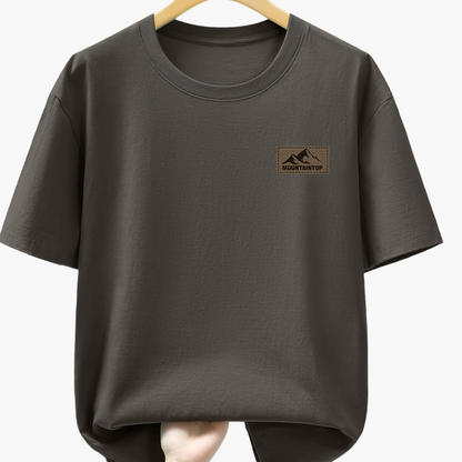 Men's T-Shirt with Mountain Logo – Casual Leisure Shirt for Everyday & Outdoor Use