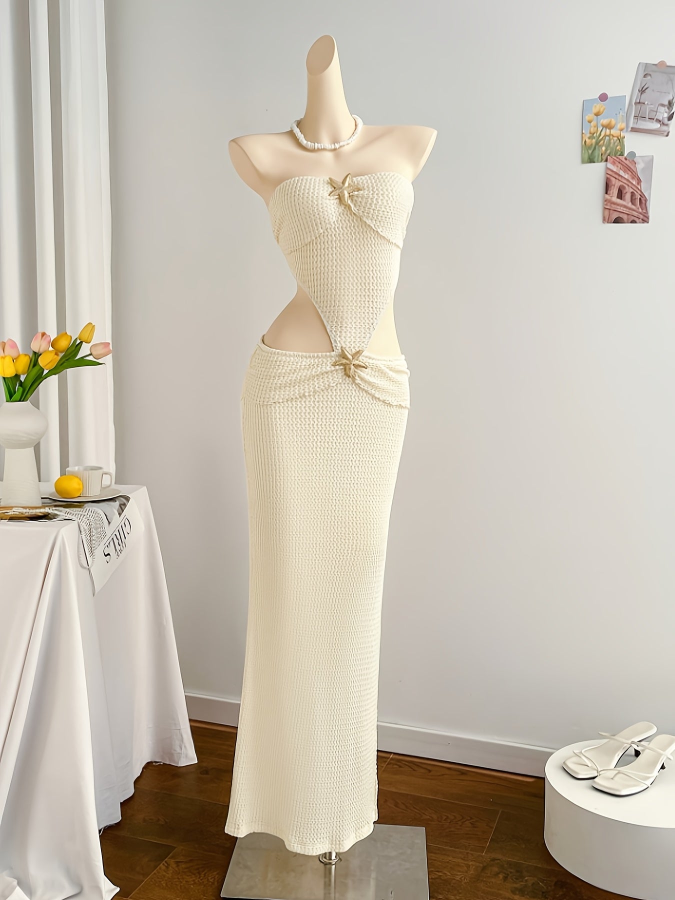 Women's Maxi Cut-Out Beach Dress for Special Occasions and Vacation